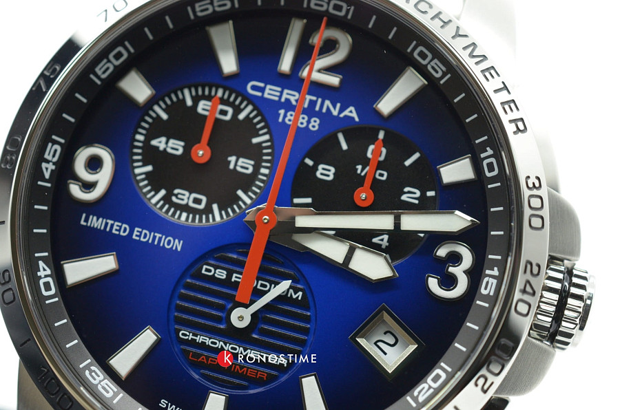 Часы Certina DS Podium Chronograph Lap Timer C034.453.11.047.10 — нержавеющая сталь, мужские