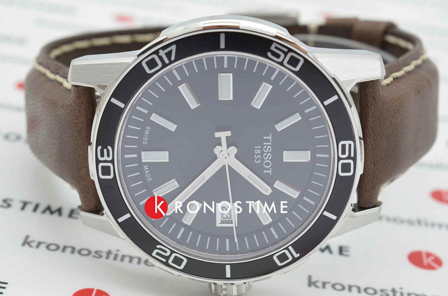 Часы Tissot Supersport Gent T125.610.16.051.00 — черный, сталь металл