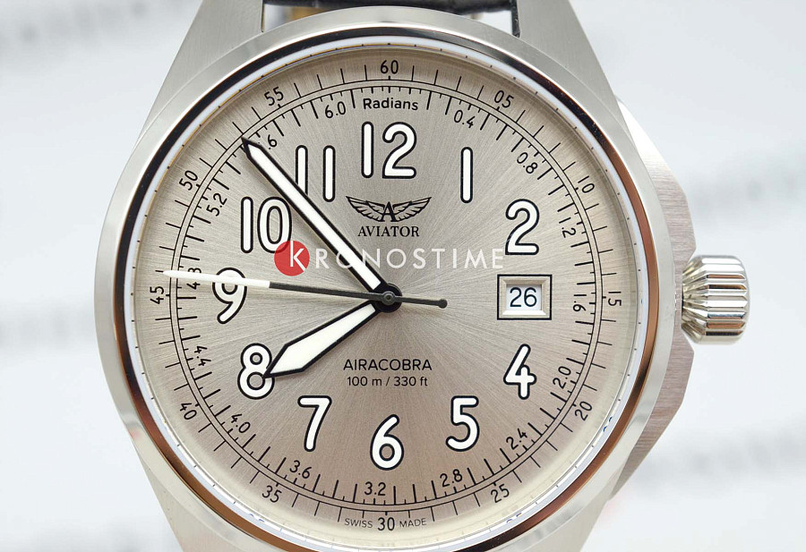 Часы Aviator Airacobra V.1.38.0.327.4 — металл сталь, Швейцария