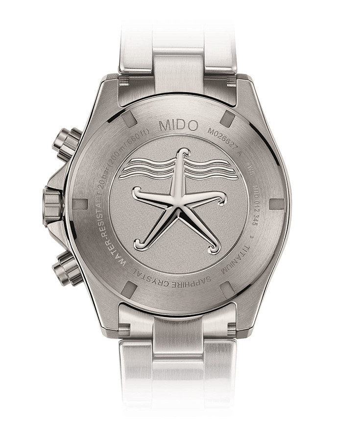 Часы Mido Ocean Star Chronograph M026.627.44.041.00 — механические, металл титан