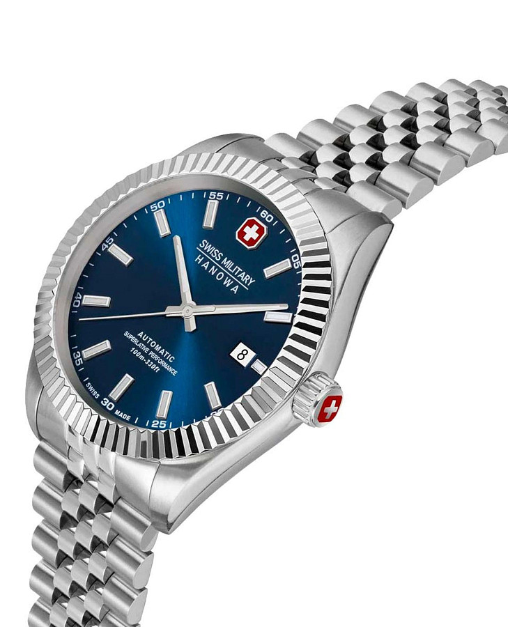 Часы Swiss Military Hanowa Diligenter SMWGL0002102 — синий, сталь металл