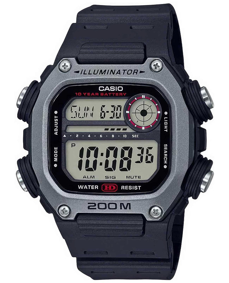 Часы Casio Collection DW-291H-1AVDF (DW-291H-1A) — мужские, серый