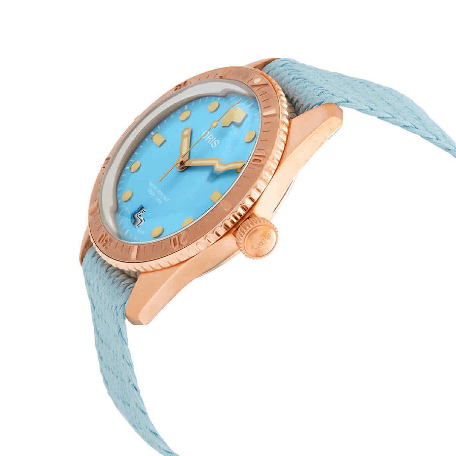 Часы Oris Divers Sixty‑Five 'Cotton Candy' 01 733 7771 3155-07 3 19 02BRS — бронза, Швейцария