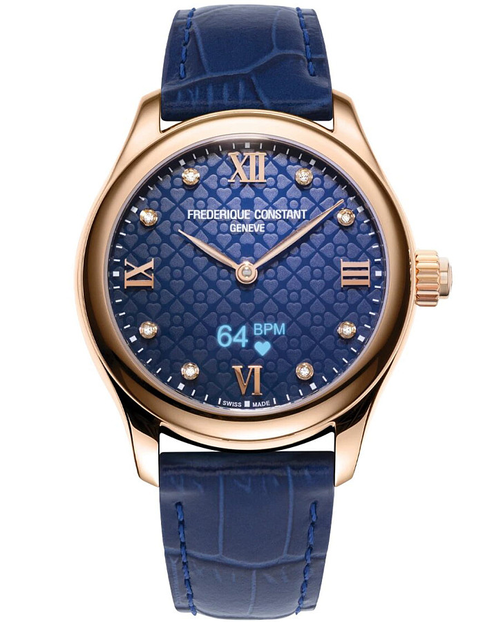 Часы Frederique Constant Smartwatch Ladies Vitality FC-286ND3B4 — женские, синий