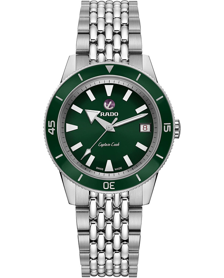 Часы Rado Captain Cook Automatic R32500328 — женские, зеленый