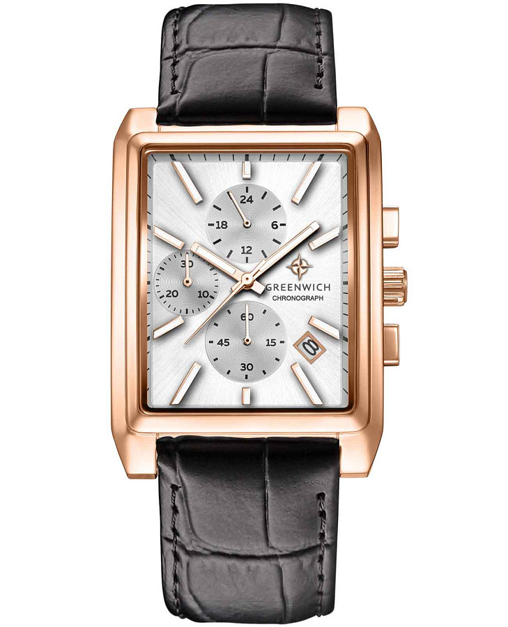 Часы Greenwich Galeon Chrono GW 553.41.13 — мужские, серебристый