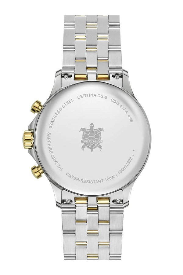 Часы Certina DS-8 Chrono C045.417.22.031.00 — белый, сталь