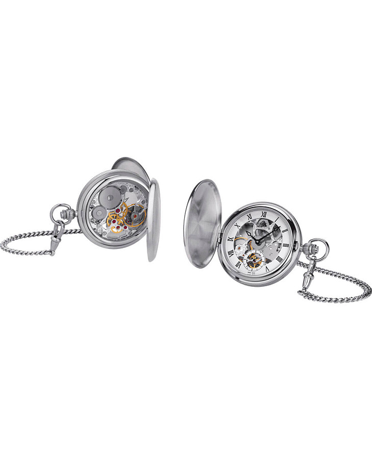 Часы Tissot Bridgeport Mechanical Skeleton T859.405.19.273.00 — металл сталь, Швейцария