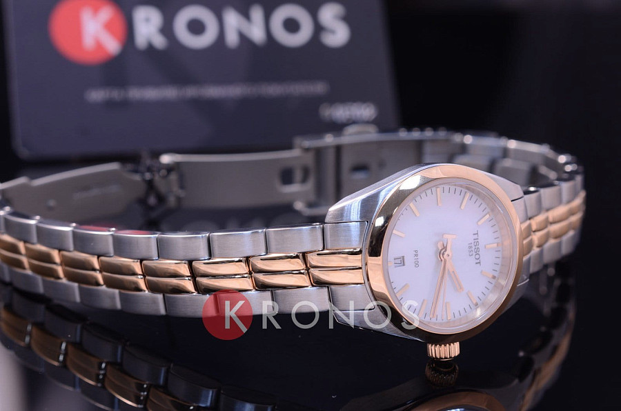 Часы Tissot PR 100 Lady Small T101.010.22.111.01 — сталь c pvd покрытием, женские