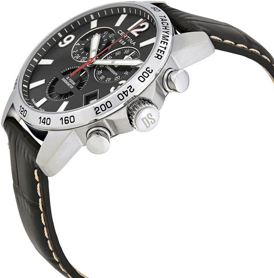 Часы Certina DS Podium Chronograph GMT C034.654.16.087.01 — сталь металл, Швейцария