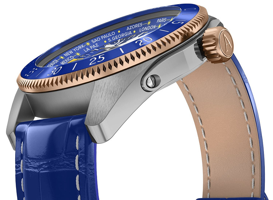 Часы Aviator Airacobra GMT V.1.37.3.308.4 — сталь металл, Швейцария