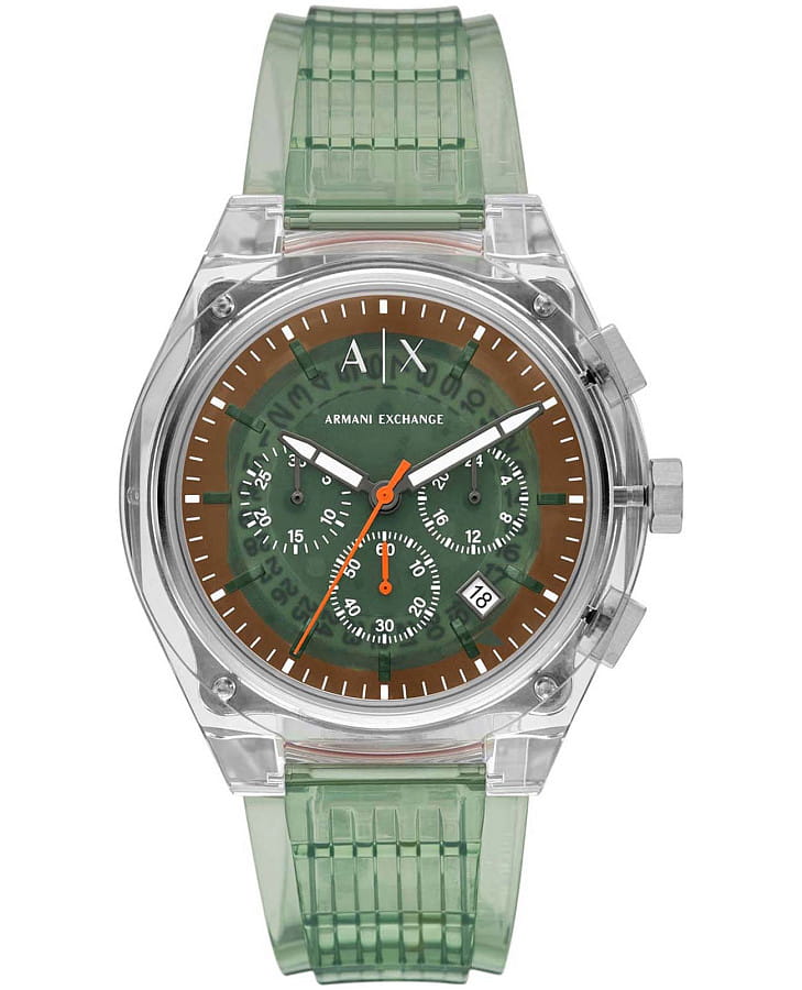 Часы Armani Exchange Rafael AX4165 — мужские, зеленый