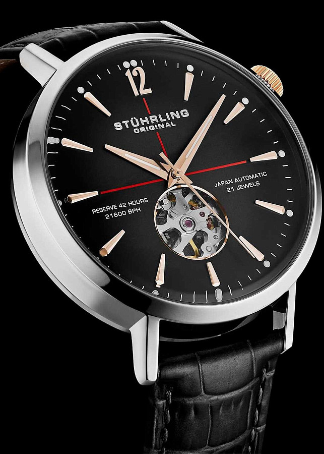 Часы Stuhrling Quasar 1021.03 — США, механические