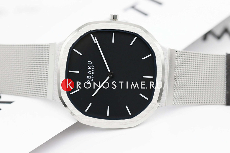 Часы Obaku Oktant V253GXCBMC — кварцевые, сталь металл