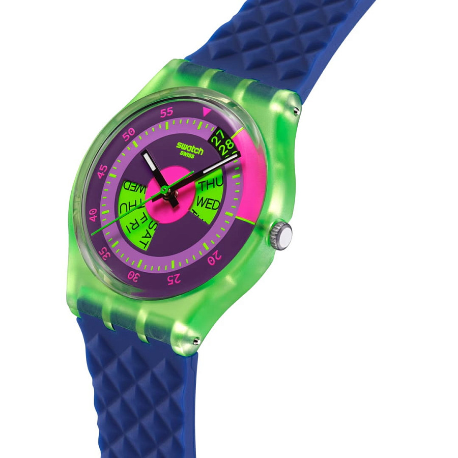 Часы Swatch Neon Skychart SO28G704 — пластик, Швейцария