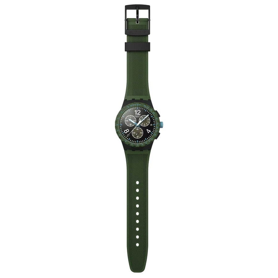 Часы Swatch Olive Rush SUSB421 — силикон, мужские