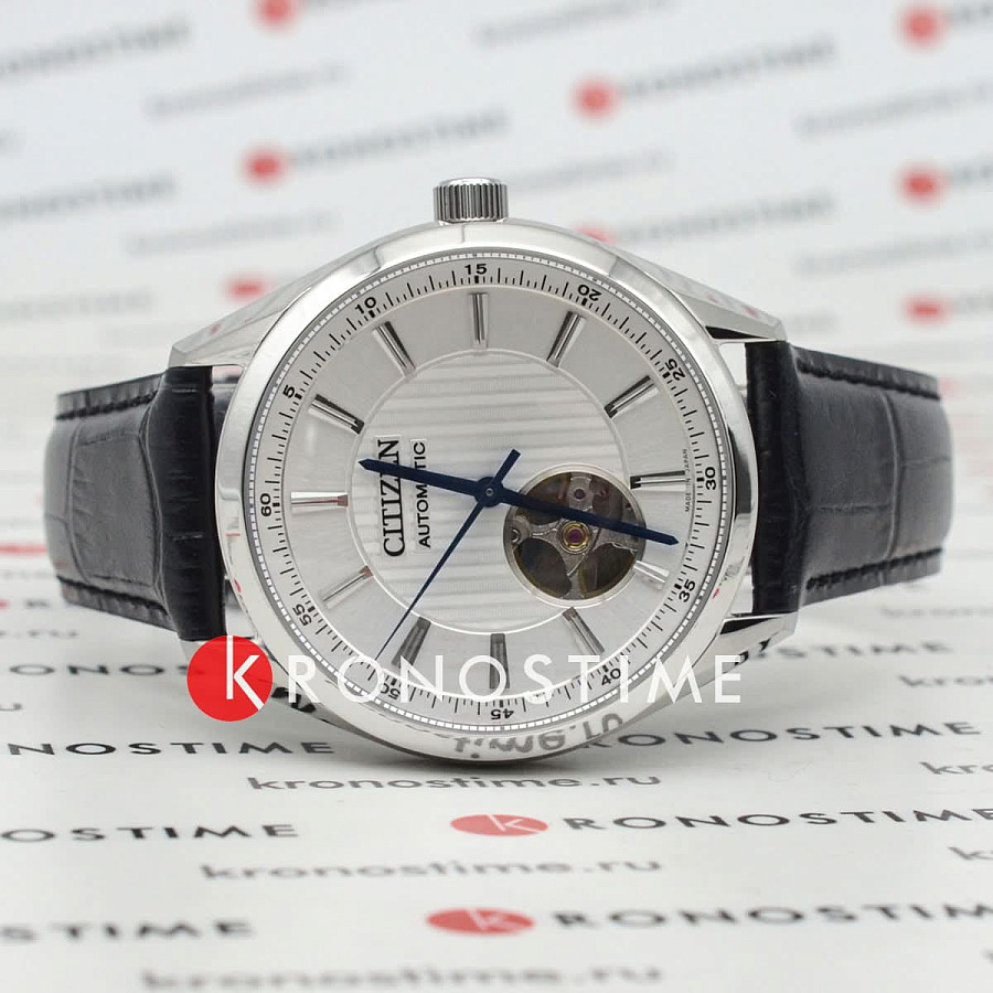 Часы Citizen Automatic NH9111-11B — механические, металл сталь