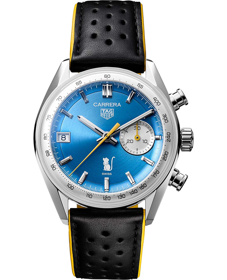 Часы TAG Heuer Carrera Chronograph Thailand Limited Edition CBS221K.FC8368 — мужские, синий