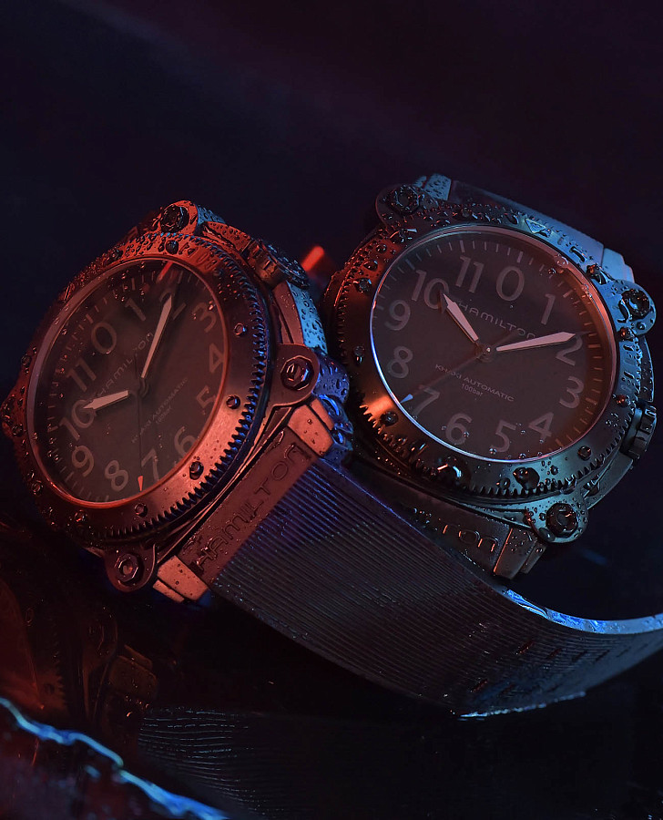 Часы Hamilton Khaki Navy BeLOWZERO Auto Limited Edition H78505332 — черный, механические