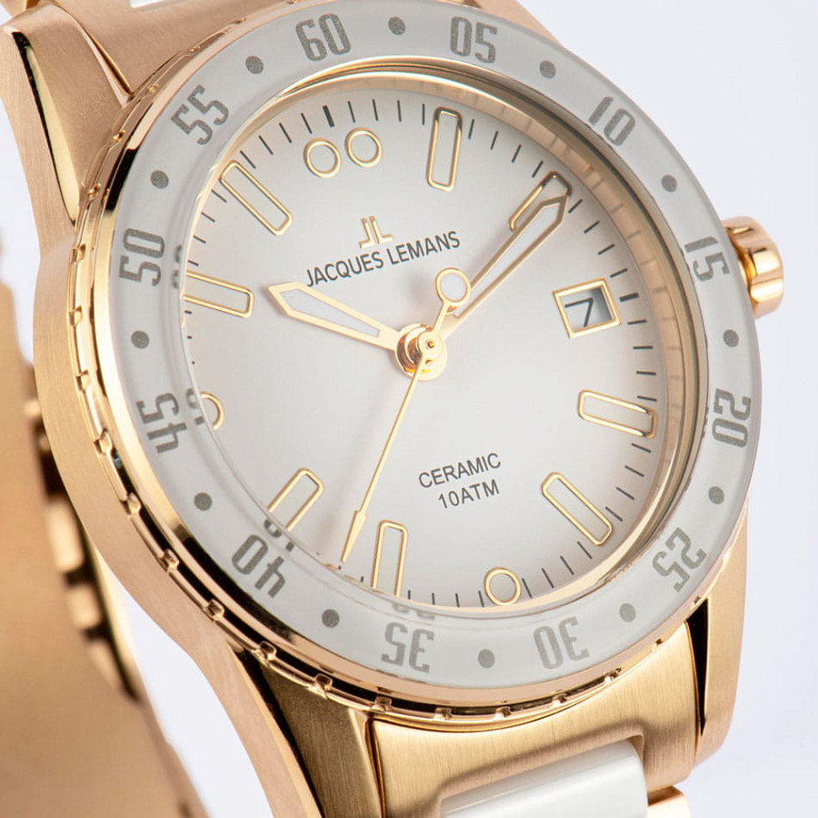 Часы Jacques Lemans High Tech Ceramic 42-12L — кварцевые, сталь металл