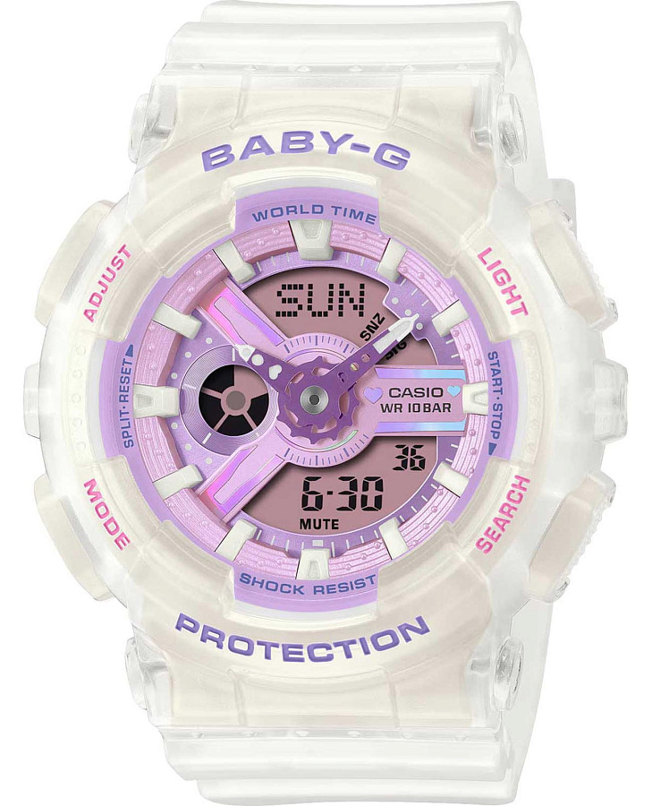 Часы Casio Baby-G BA-110PS-7A — женские, фиолетовый