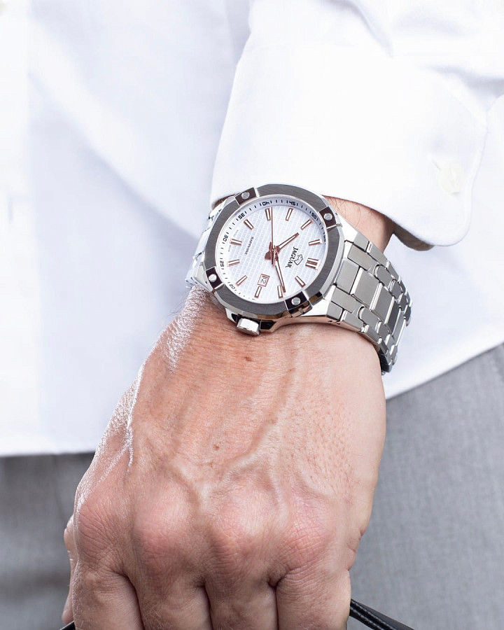 Часы Jaguar Diplomatic Quartz J1009/1 — металл сталь, Швейцария