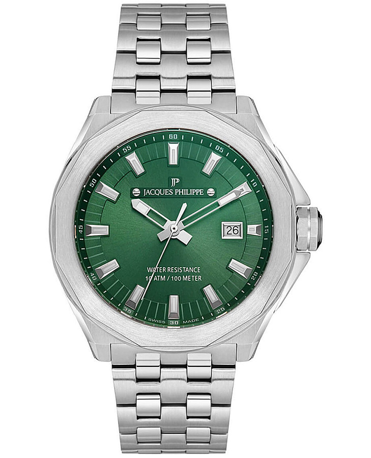 Часы Jacques Philippe Merces Chrono JPQGS2913X6 — мужские, зеленый