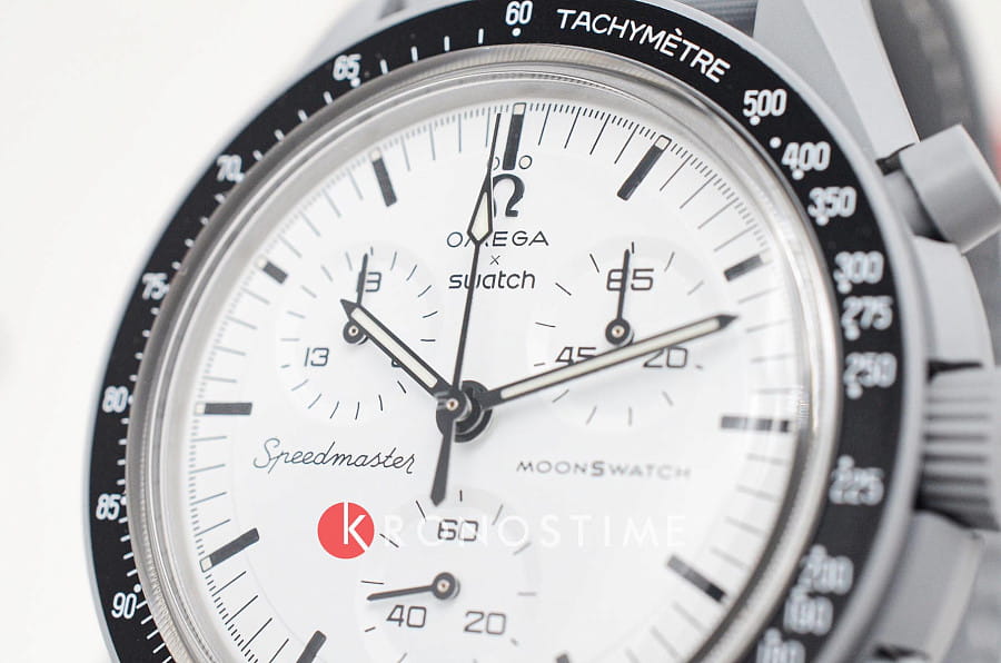 Часы Swatch x Omega Bioceramic Moonswatch 1965 SO33M106 — Швейцария, кварцевые