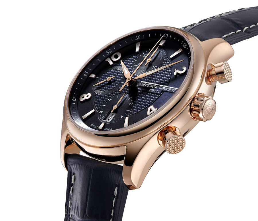 Часы Frederique Constant Runabout Chronograph Automatic FC-392RMN5B4 — механические, металл золото сталь