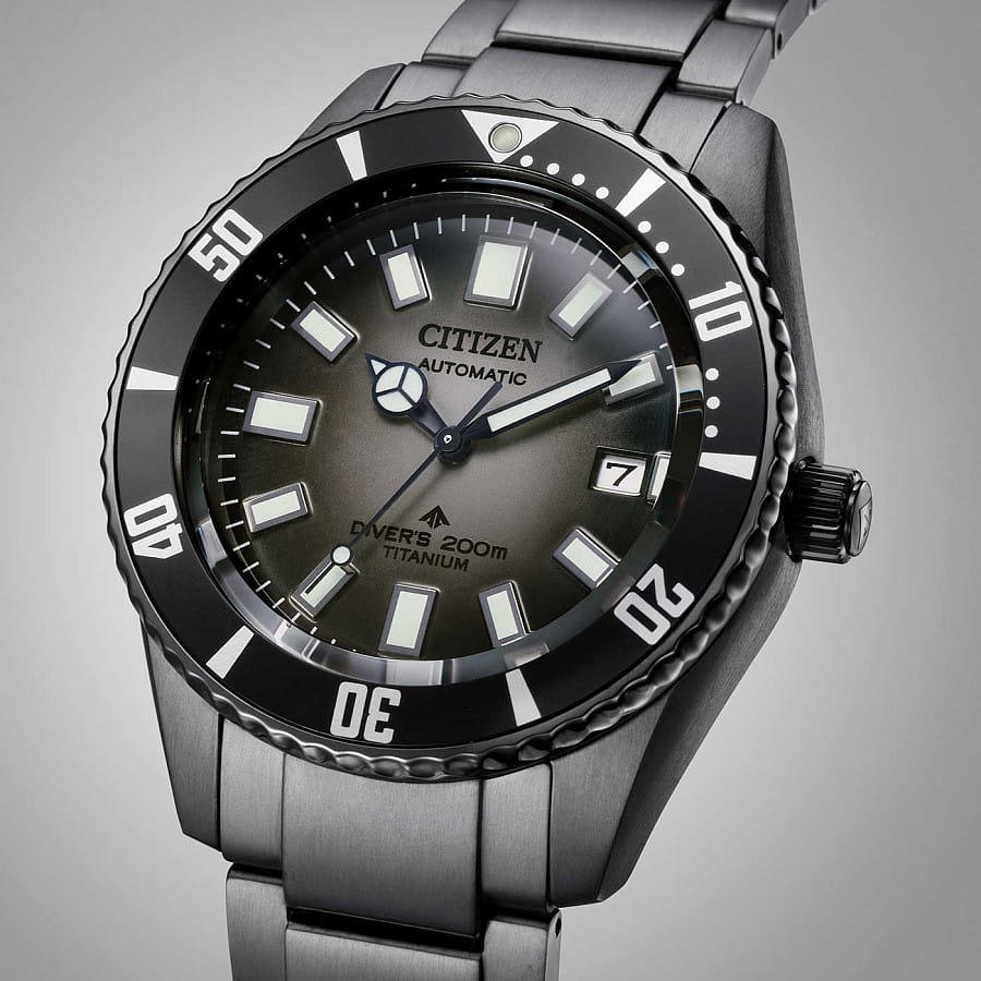 Часы Citizen Promaster NB6025-59H — мужские, титановый c dlc покрытием