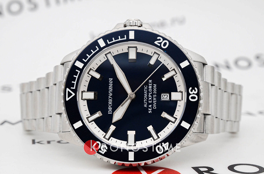 Часы Emporio Armani Sea Explorer AR60087 — механические, сталь металл