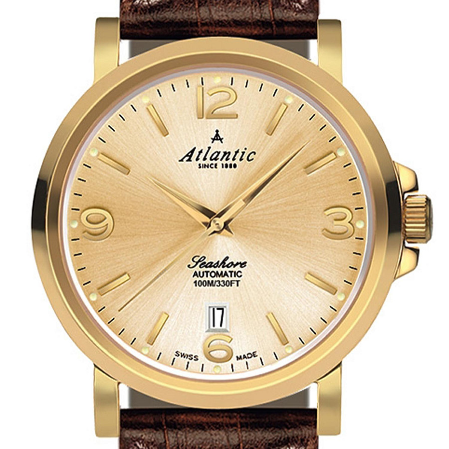 Часы Atlantic Seahunter 72760.45.35 — механические, металл сталь