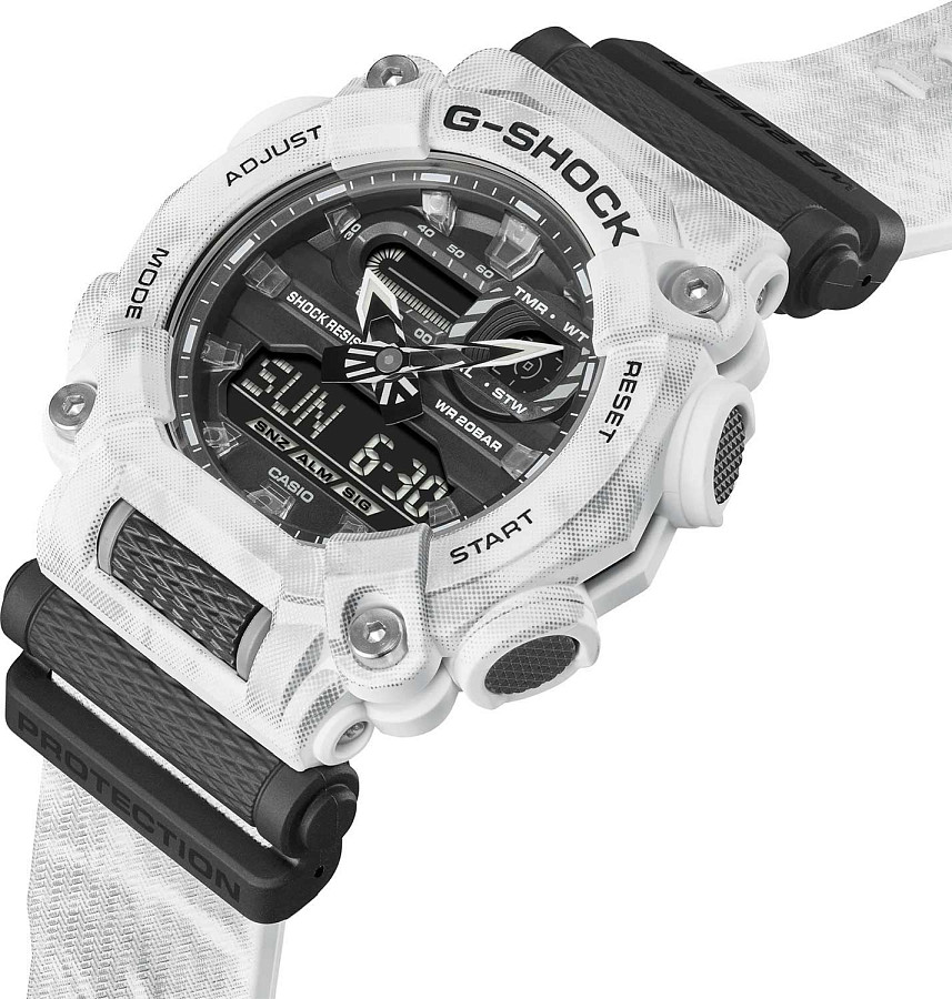 Часы Casio G-Shock GA-900GC-7A — пластик, мужские