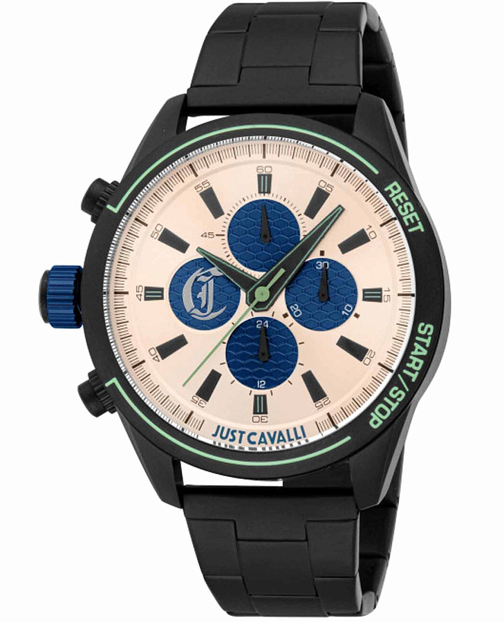 Часы Just Cavalli Cavaliere JC1G347M0075 — мужские, бежевый