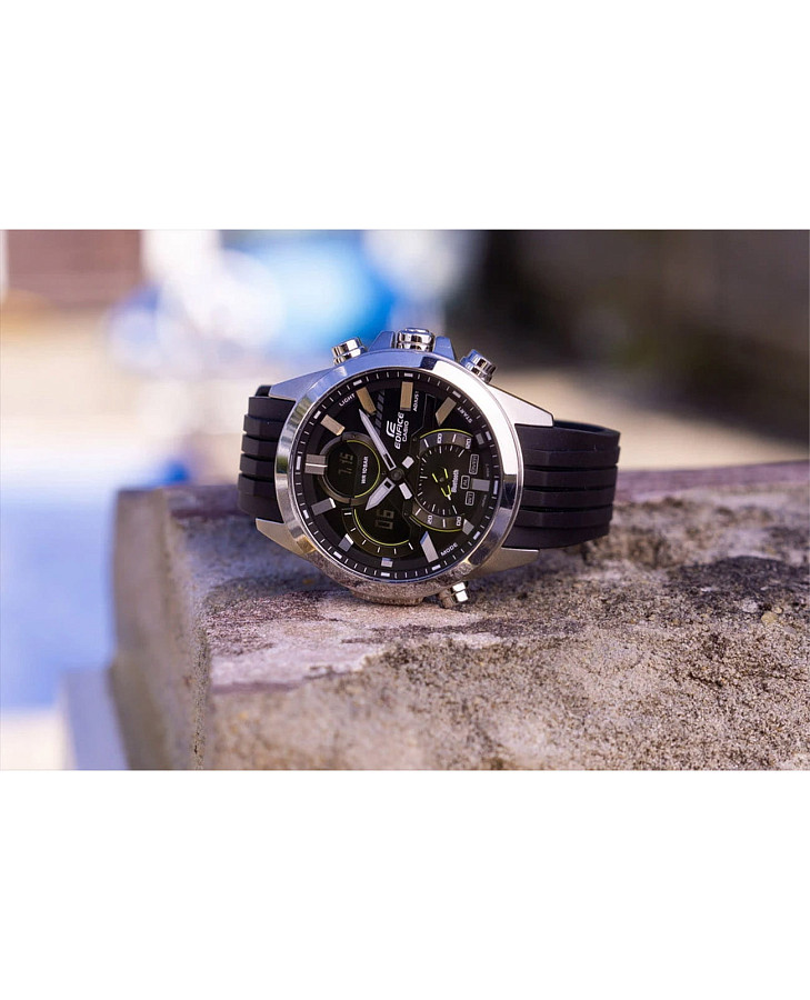 Часы Casio Edifice ECB-30P-1ADF (ECB-30P-1AEF) — мужские, каучук