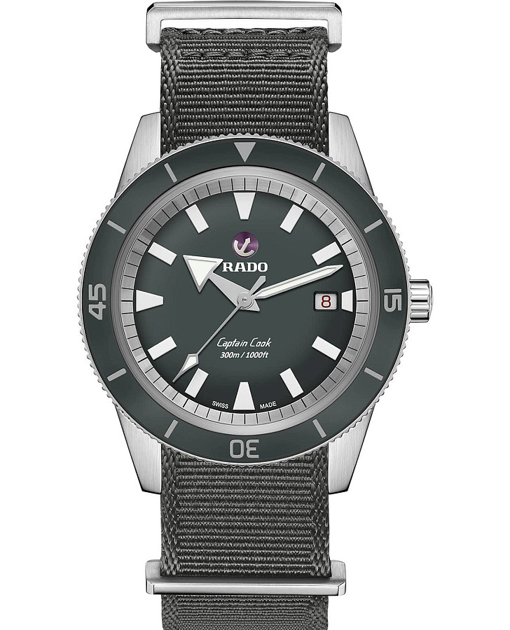 Часы Rado Captain Cook Automatic R32105103 — мужские, серый