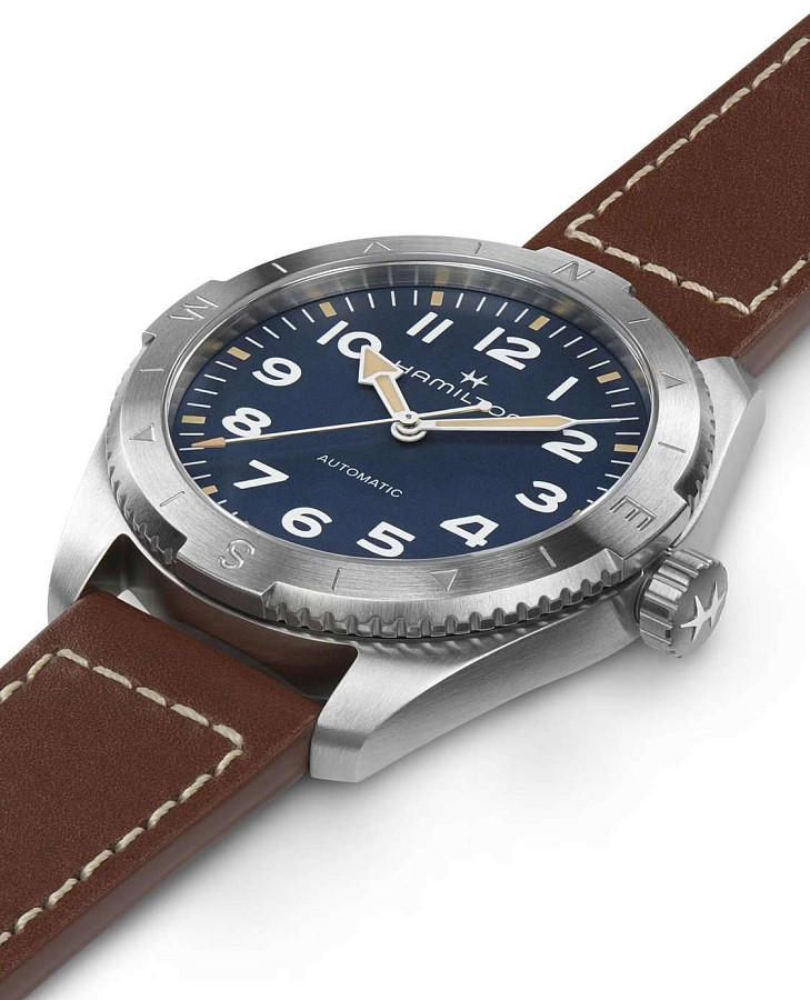 Часы Hamilton Khaki Field Expedition Auto H70315540 — мужские, коричневый