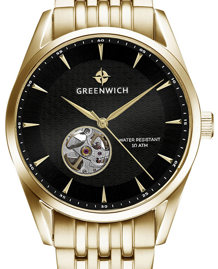 Часы Greenwich Good Luck Deep GW 075.20.31 — механические, металл сталь