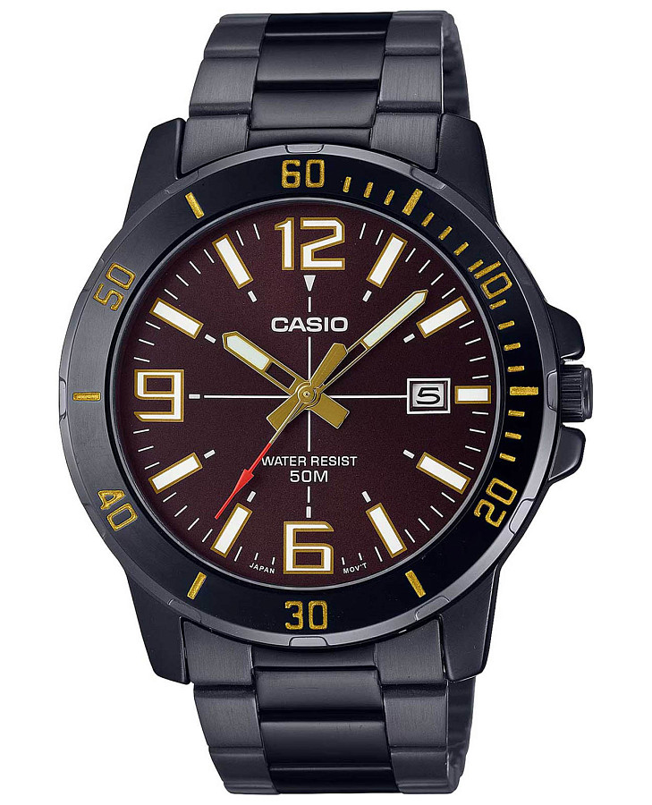 Часы Casio Collection MTP-VD01B-5B — мужские, бордовый