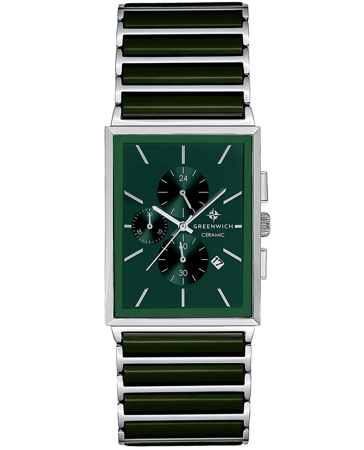 Часы Greenwich Chronos GW 533.10.38 — мужские, зеленый