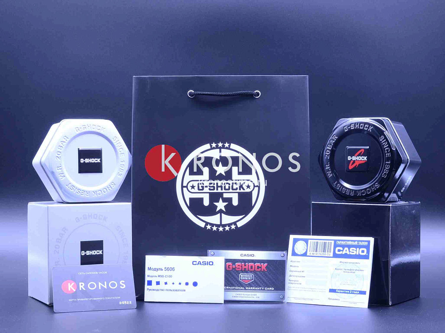 Часы Casio G-Shock GMA-B800-7A — мужские, белый