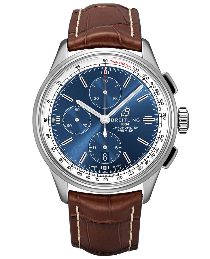 Часы Breitling Premier Chronograph 42 A13315351C1P1 — мужские, синий