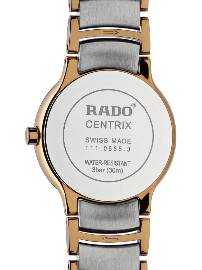 Часы Rado Centrix R30555103 — кварцевые, металл сталь