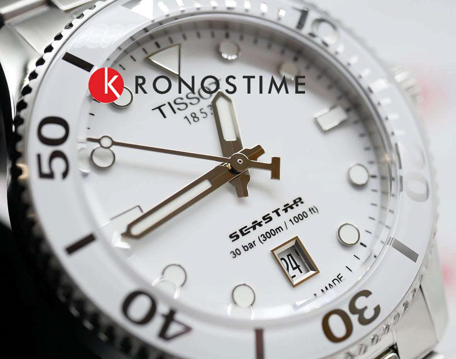 Часы Tissot Seastar 1000 T120.210.11.011.00 — артикул T1202101101100, женские