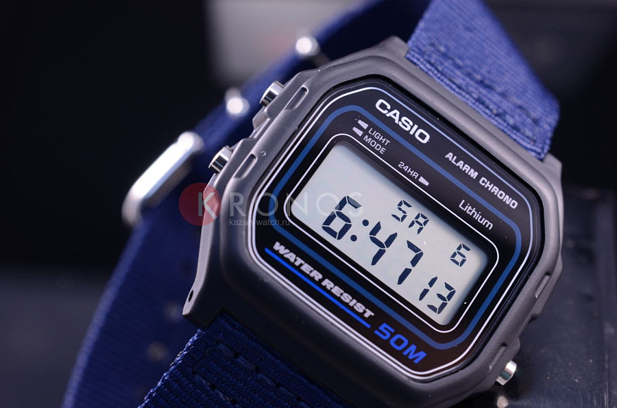 Часы Casio Collection W-59B-2A — Япония, кварцевые
