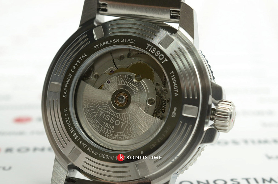 Часы Tissot Seastar 1000 Powermatic 80 T120.407.11.091.00 — мужские, серебристый