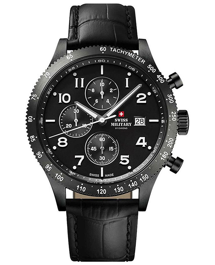 Часы Swiss Military by Chrono Sports SM34084.07 — мужские, черный
