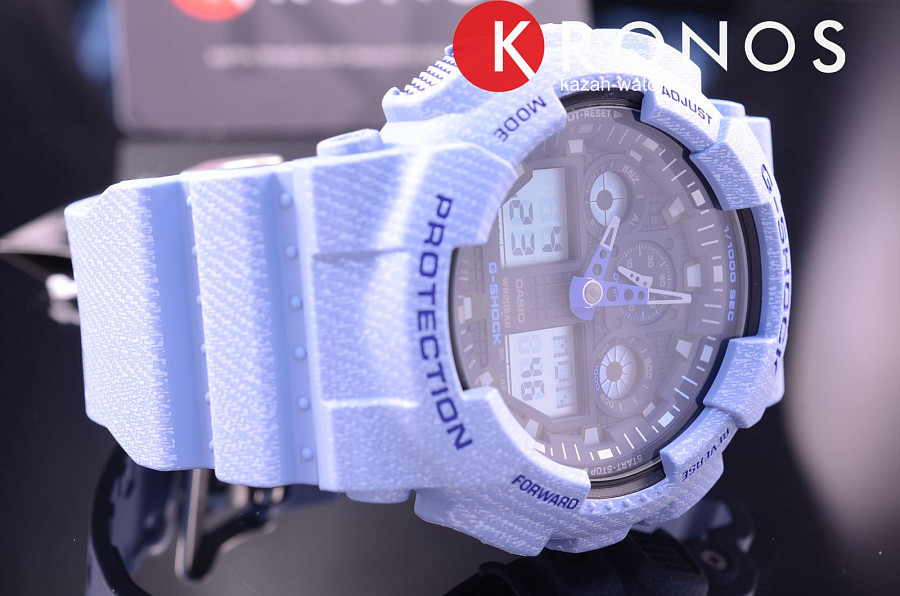Часы Casio G-Shock GA-100DE-2A — пластик, Япония