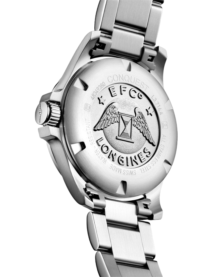 Часы Longines Conquest V.H.P. L3.716.4.76.6 — кварцевые, металл сталь