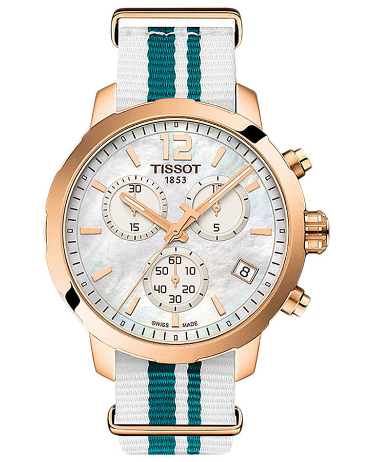 Часы Tissot T-Sport Quickster T095.417.37.117.01 — мужские, перламутровый